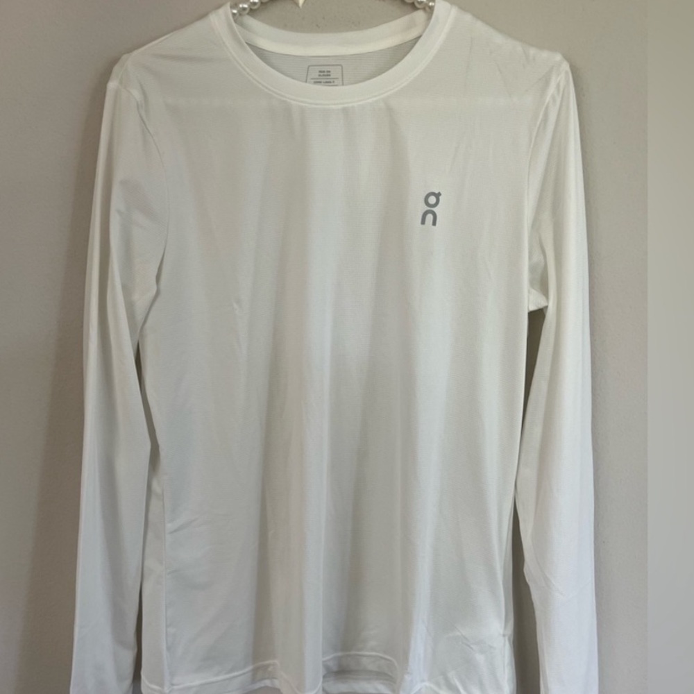 On Running White Long Sleeve Shirt - CORE LONG T